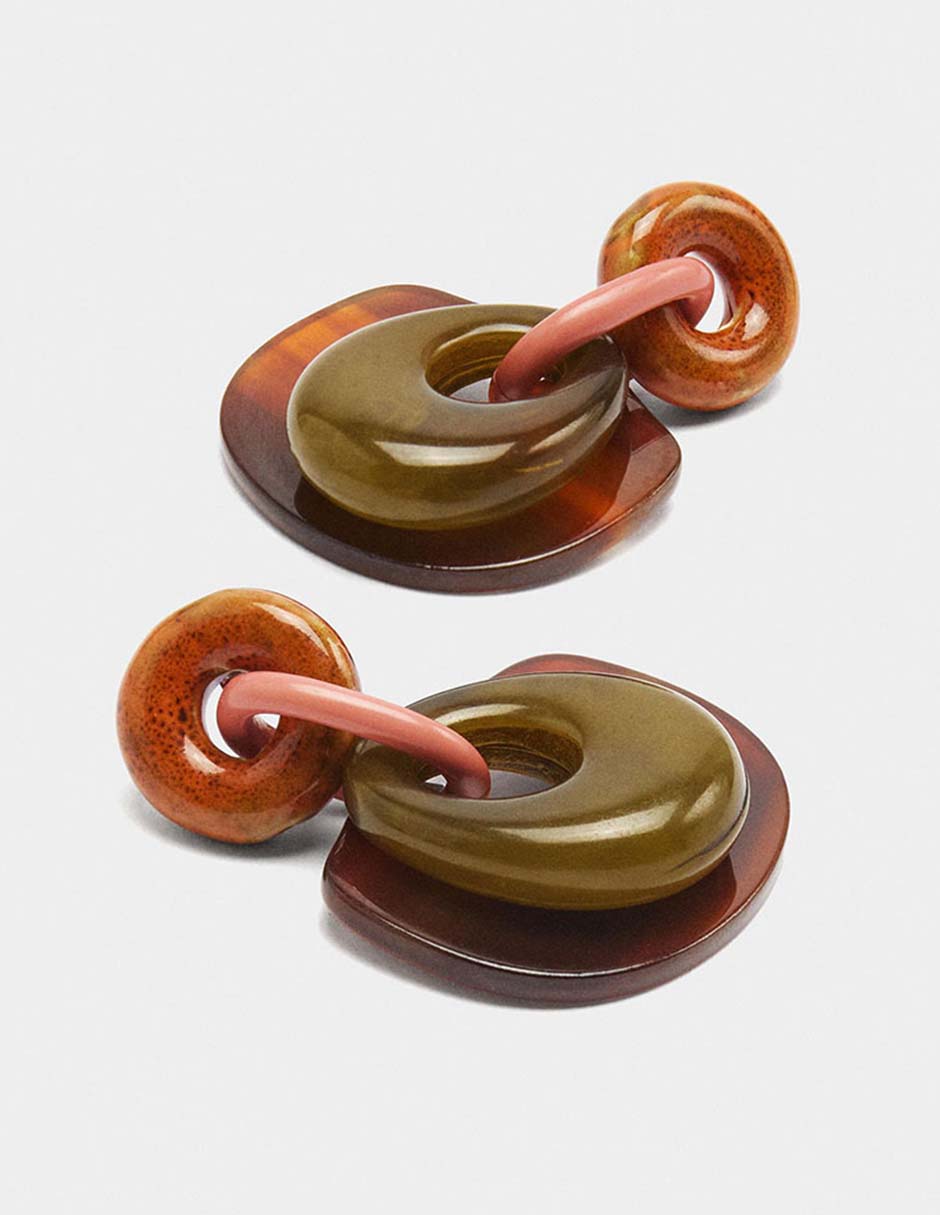 Aretes largos Maison Clay 3