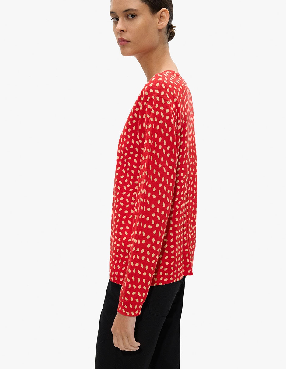 Suéter cuello V para mujer 3