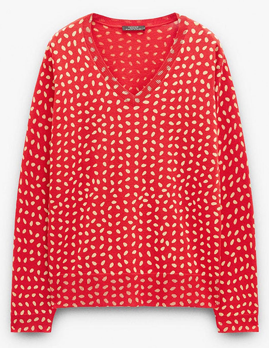 Suéter cuello V para mujer 5