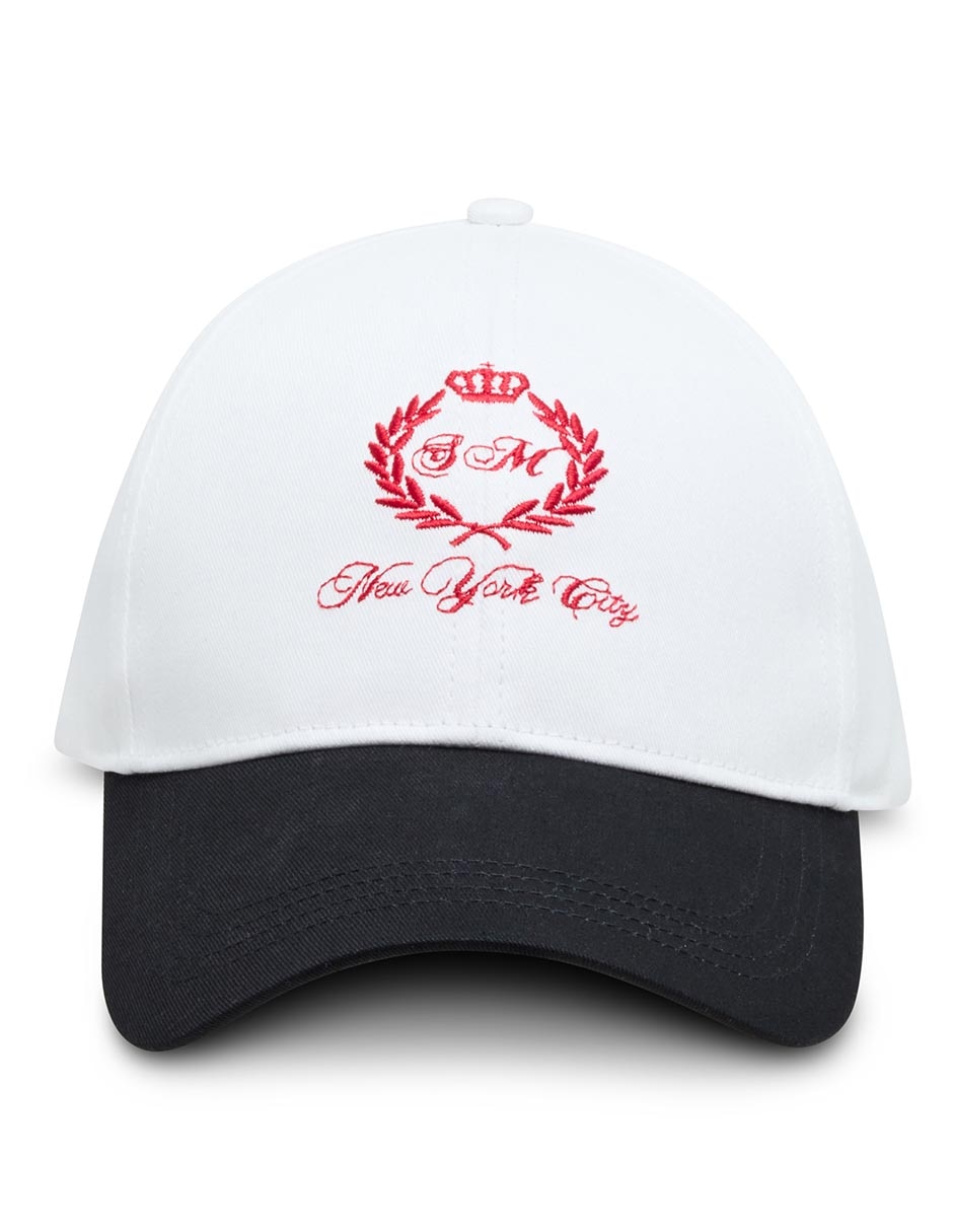 Gorra visera curva correa ajustable casual para mujer