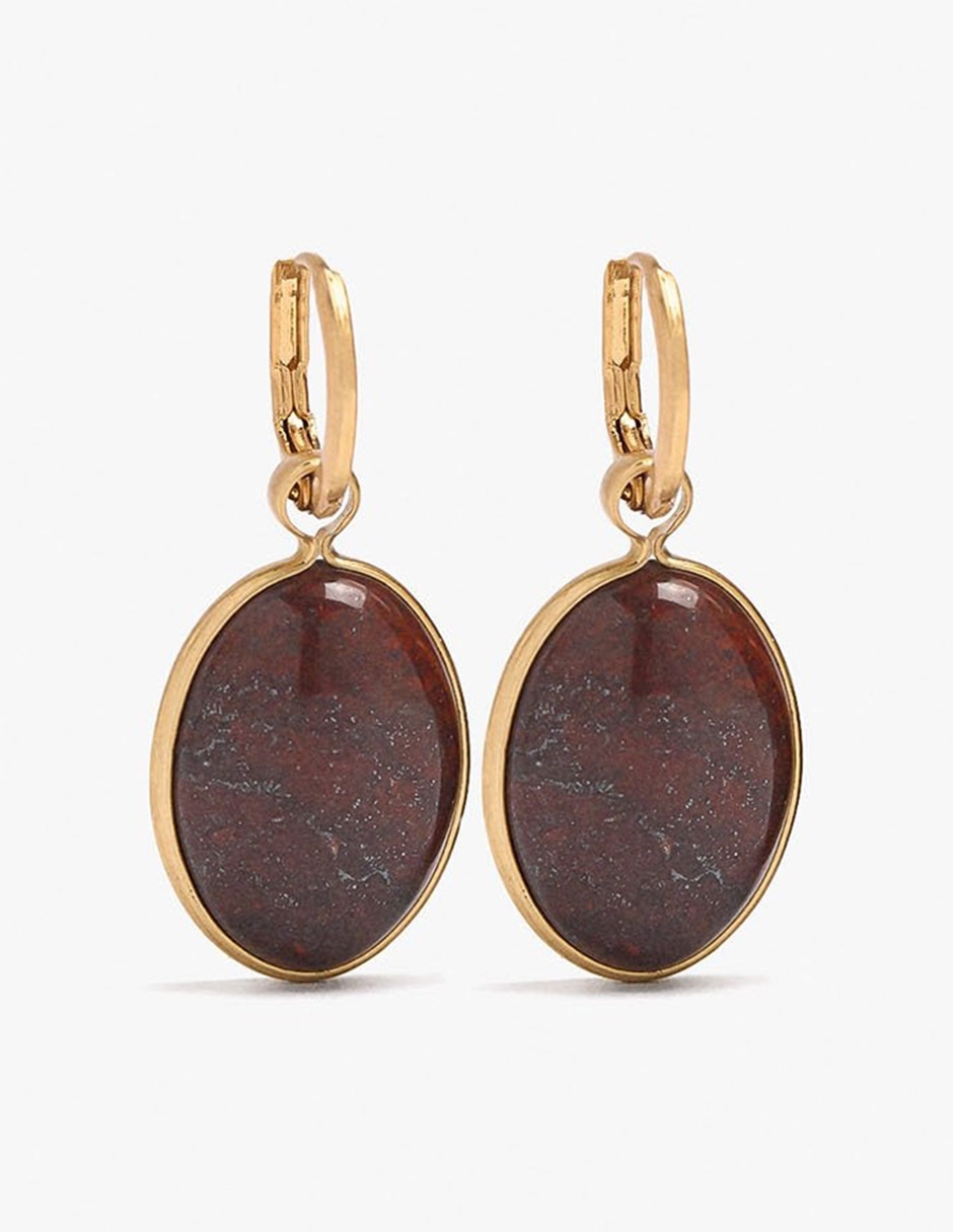 Aretes cortos con acabado esmaltado