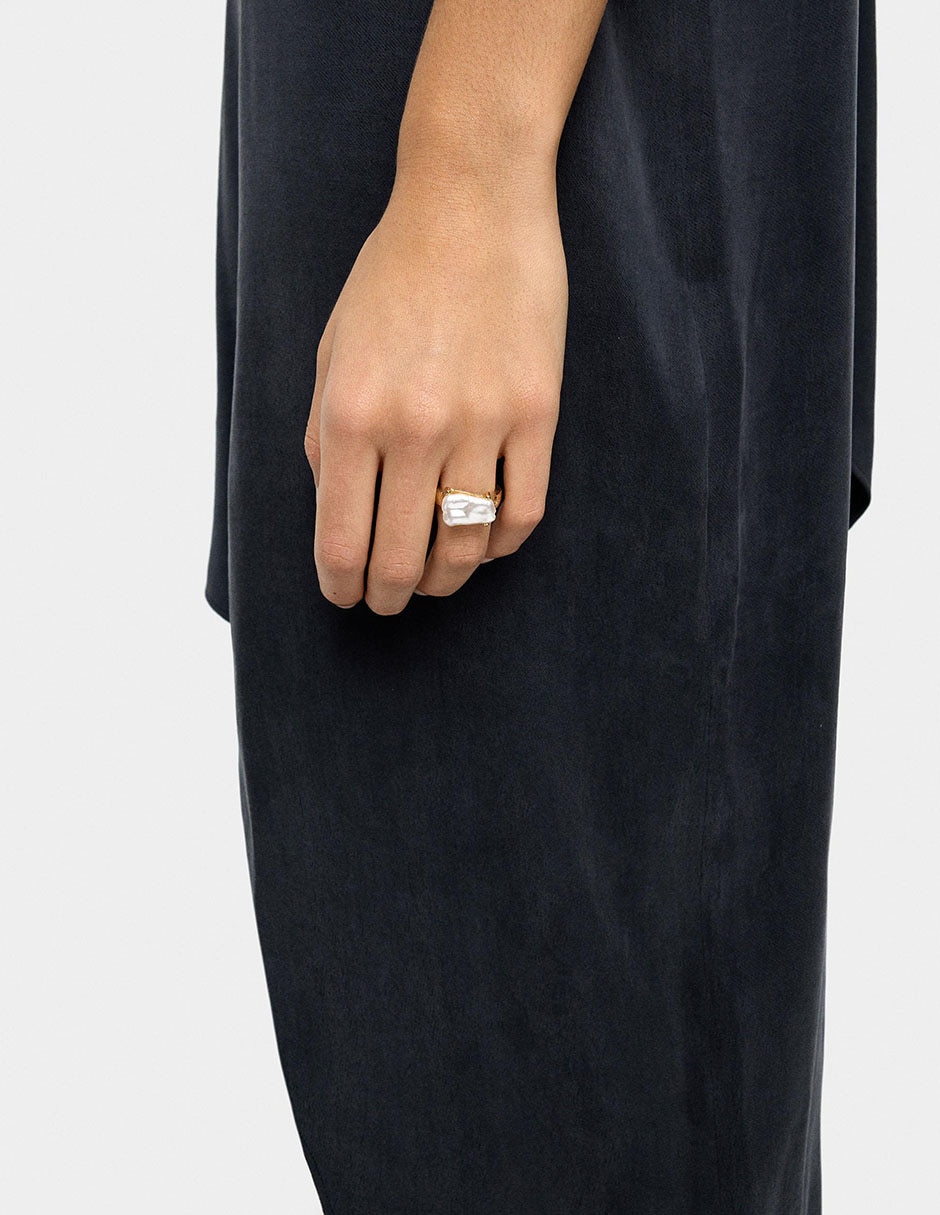 Anillo Golden Delicates aperlado 2