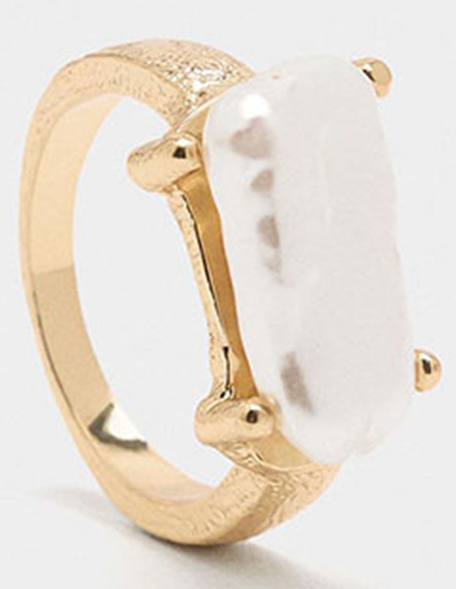Anillo Golden Delicates aperlado 3
