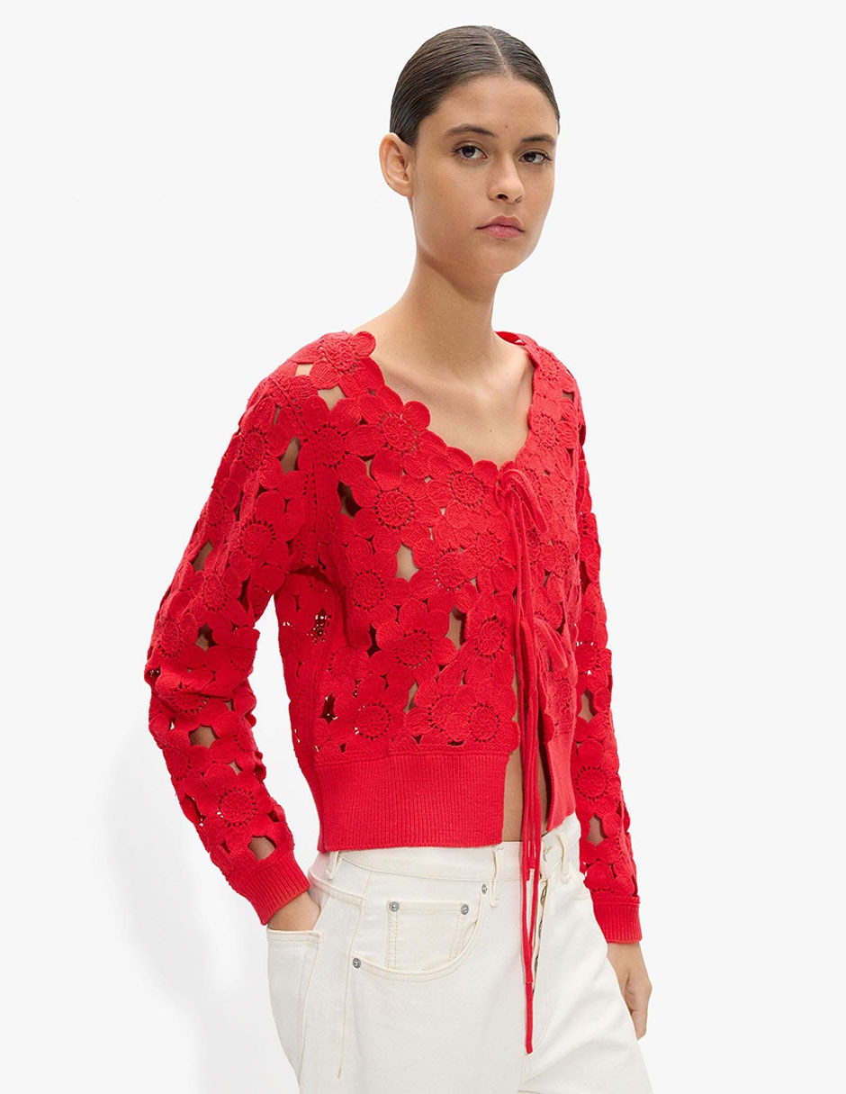 Suéter cuello redondo para mujer 2