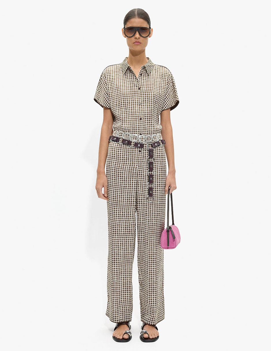Jumpsuit casual estampado vichy para mujer Jumpsuit casual estampado vichy para mujer