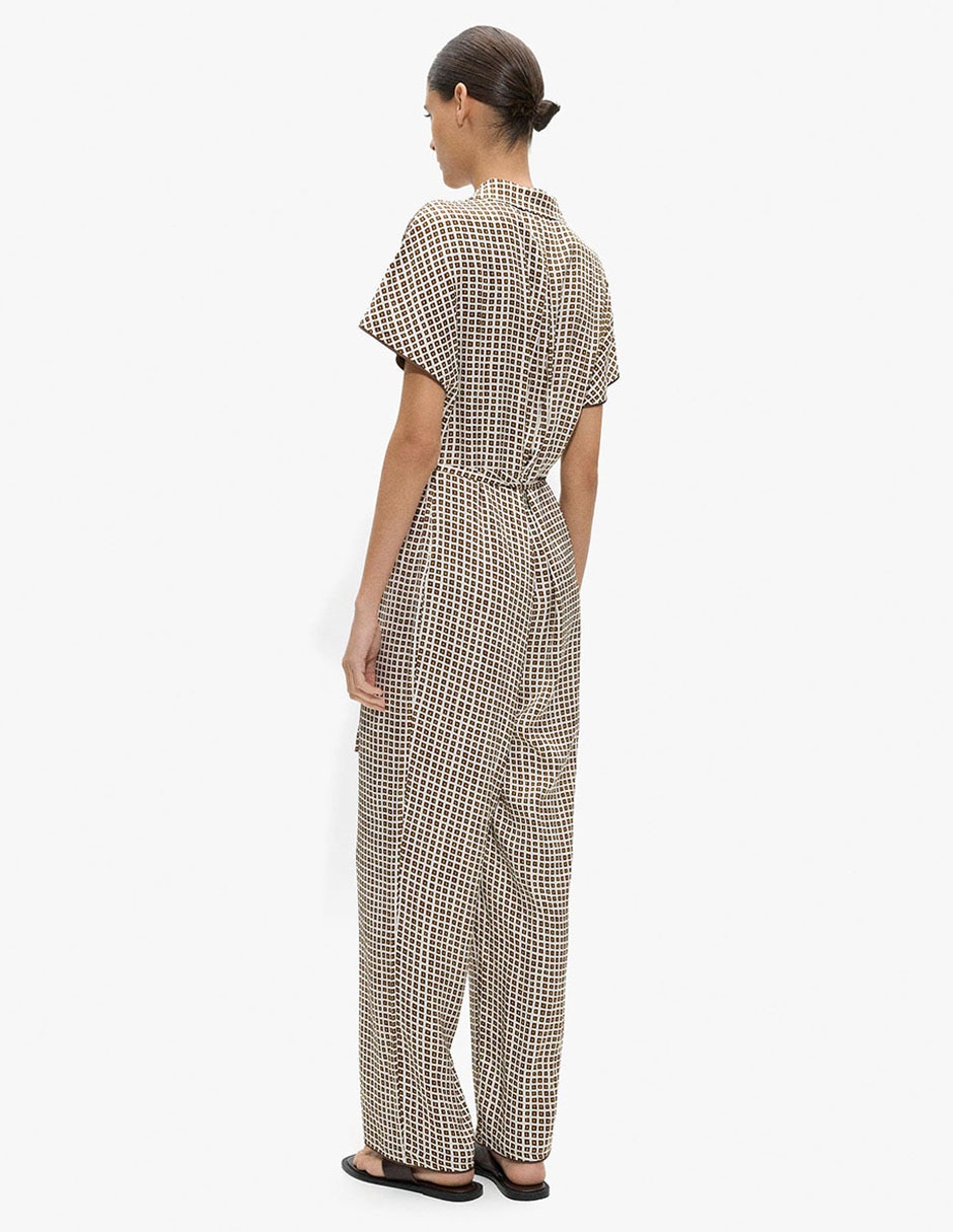 Jumpsuit casual estampado vichy para mujer 5