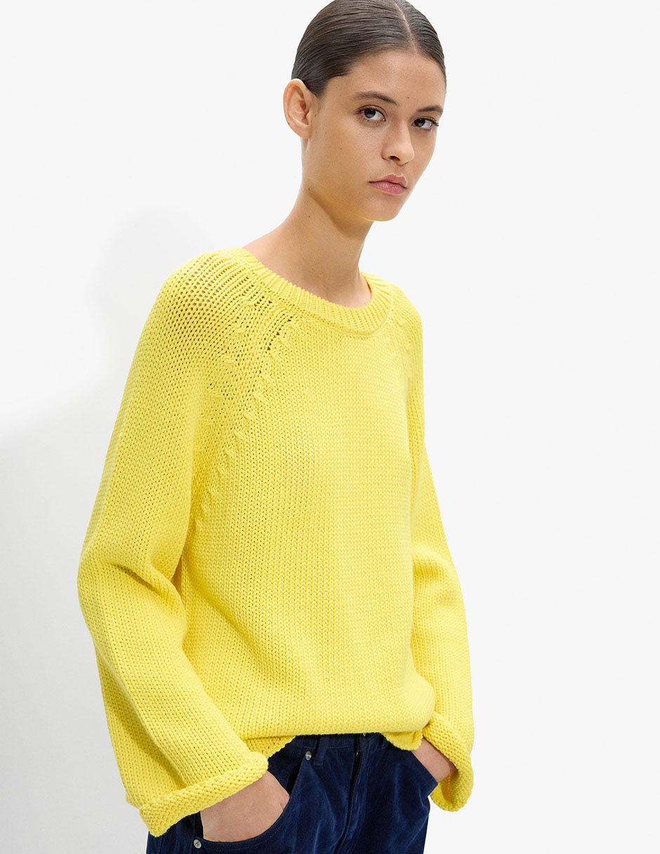 Suéter cuello redondo para mujer 2