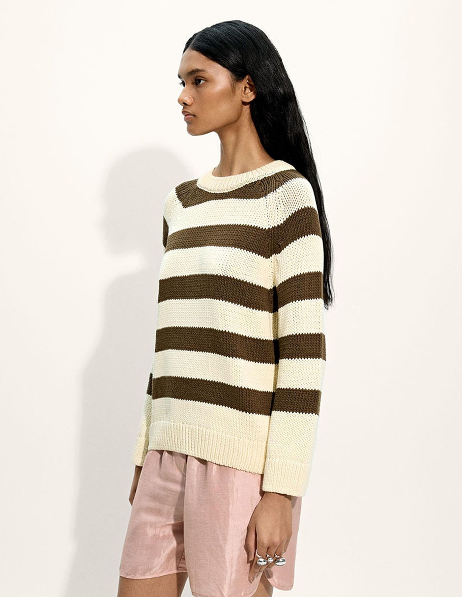 Suéter cuello redondo para mujer 3