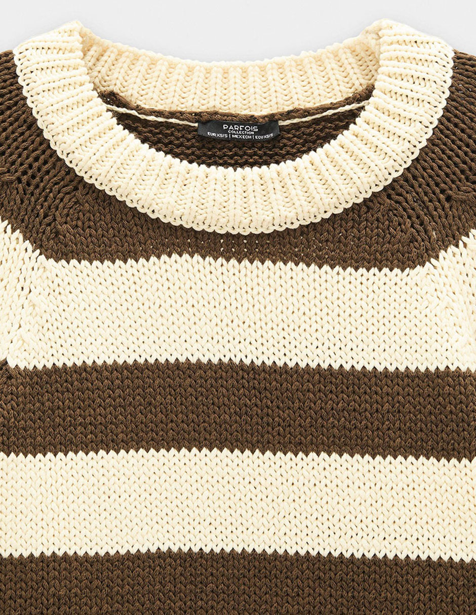 Suéter cuello redondo para mujer 6