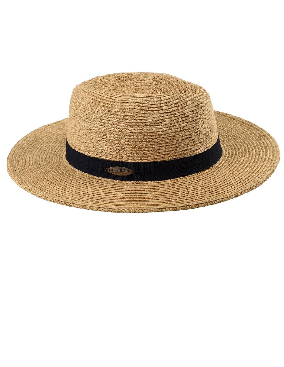 Sombrero ala mediana estampado liso 2