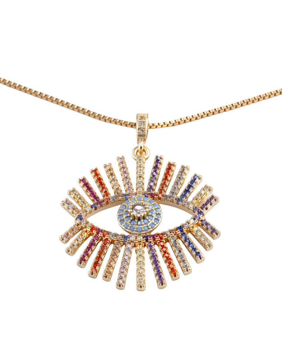 Collar con dije de ojo Vigía Gold 18 K