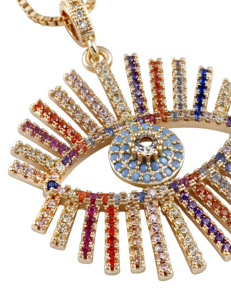 Collar con dije de ojo Vigía Gold 18 K 2