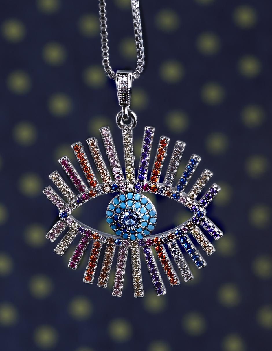 Collar con dije de ojo Vigia 4