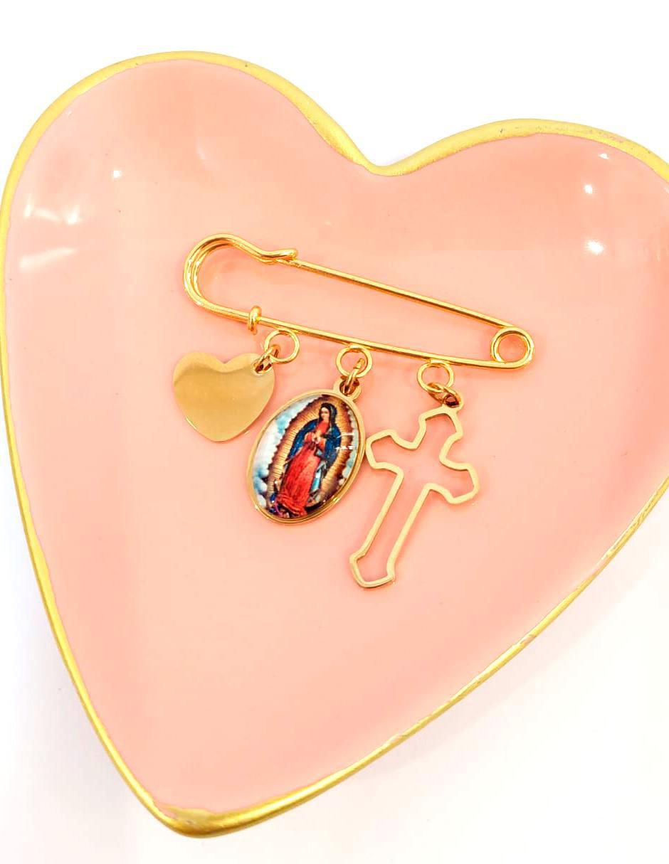 Broche de acero inoxidable Virgen de Guadalupe 2