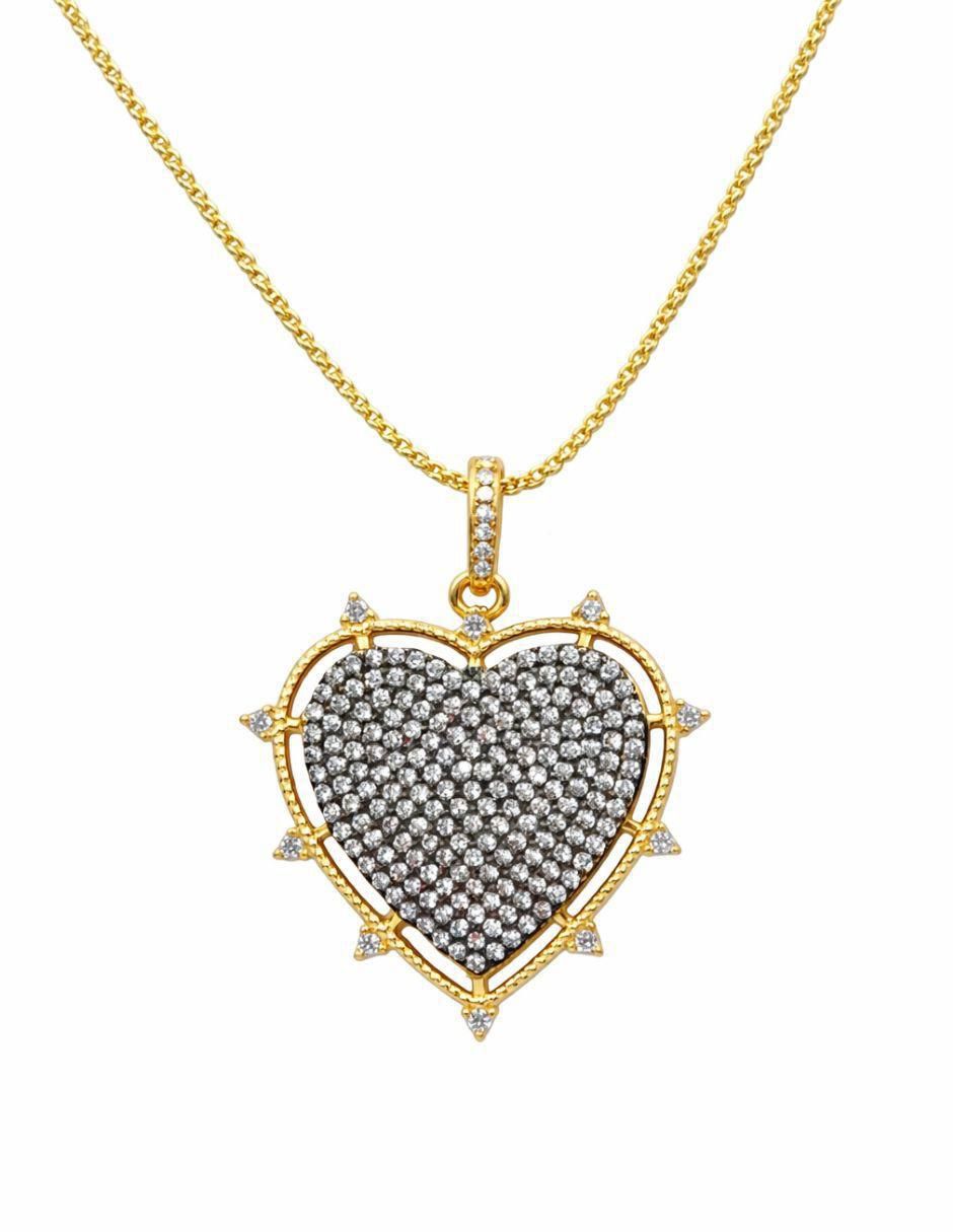 Collar con dije de corazón 18 K Collar con dije de corazón 18 K