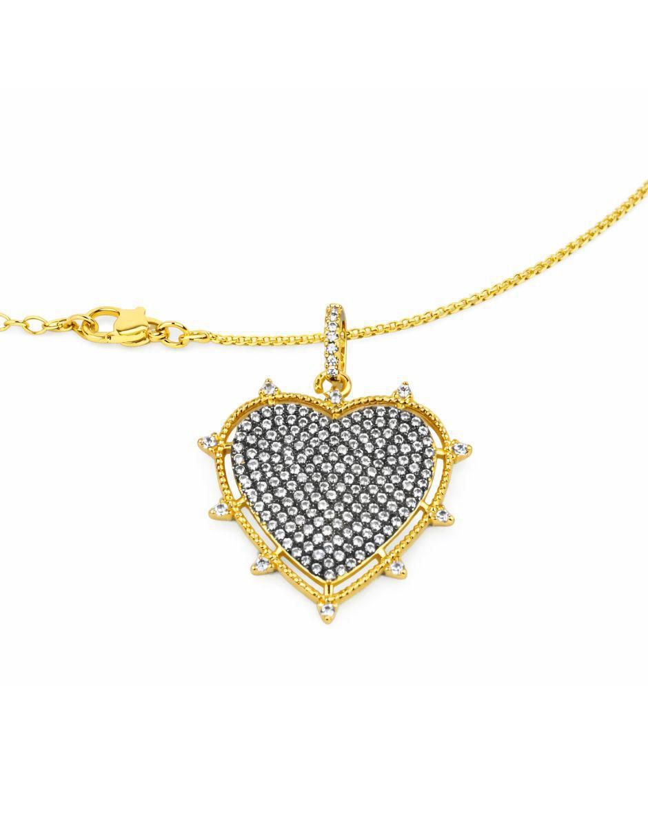 Collar con dije no aplica "de (si aplica)" corazón yoiko no aplica "de" aleación metálica 18 k