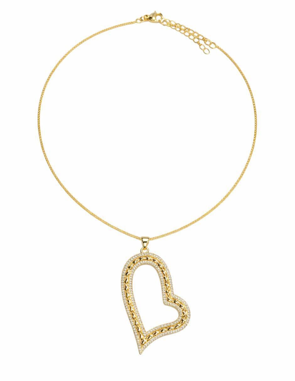 Collar con dije de corazón Eteria 18 K 3