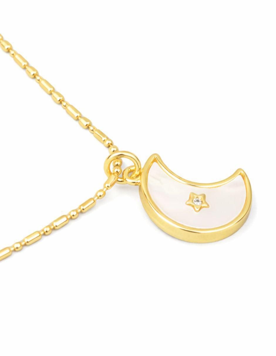 Collar con dije de Luna Selene 18 K 2