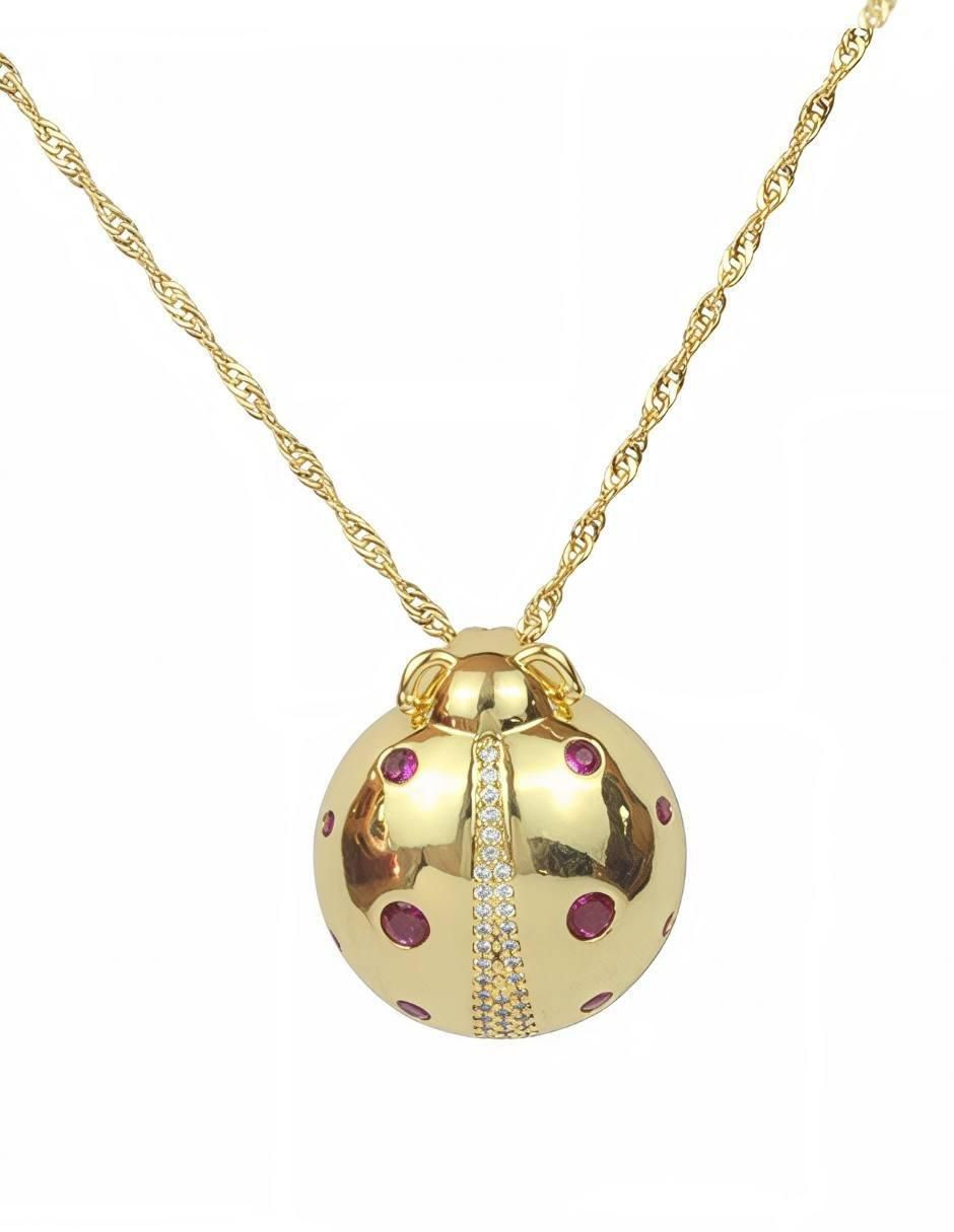 Collar con dije de catarina 18 K