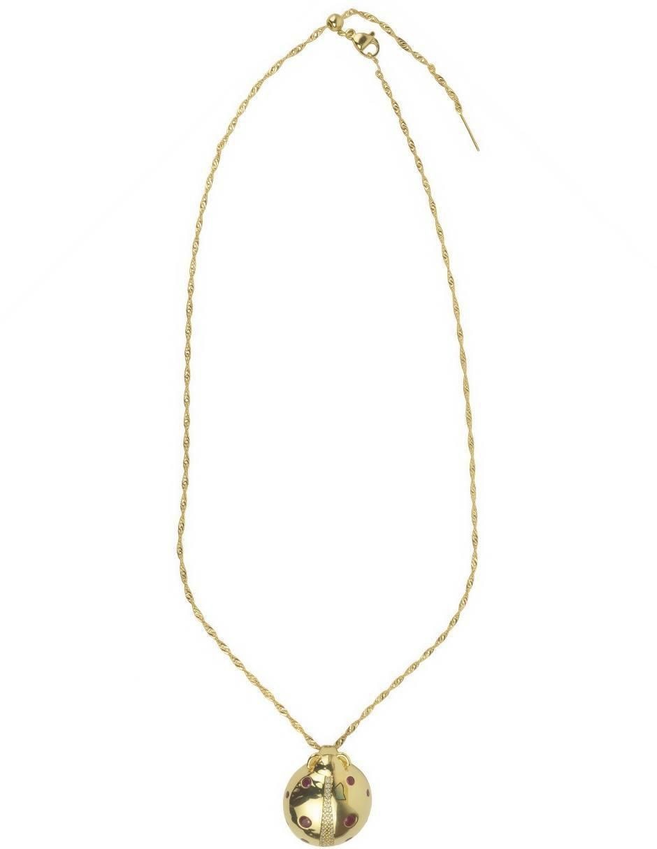 Collar con dije de catarina 18 K 2