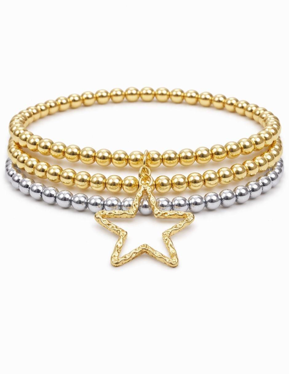 Pulsera 18 K Estelar acabado baño de oro 2
