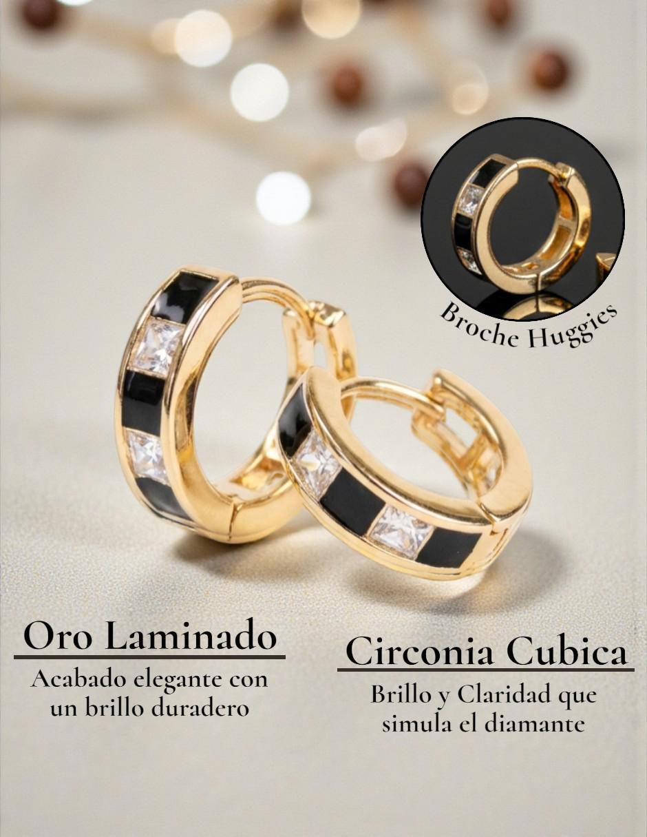 Huggies "de (si aplica)" irregular no aplica cm-top joyería elegante para mujer "de" oro laminado 14 k "con acabado" chapa de oro zirconia cúbica