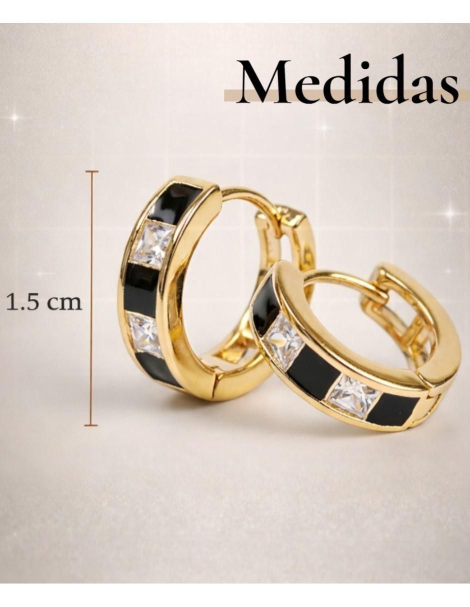 Huggies "de (si aplica)" irregular no aplica cm-top joyería elegante para mujer "de" oro laminado 14 k "con acabado" chapa de oro zirconia cúbica